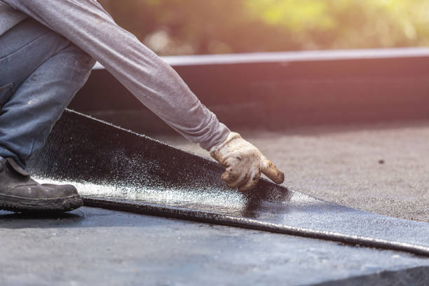 Professional Emergency Waterproofing technician working in Pleasantville, OH